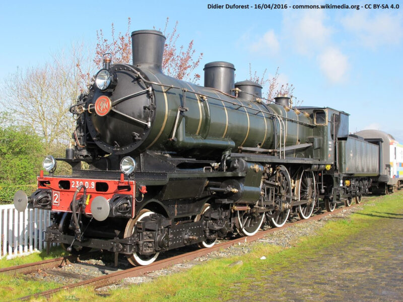 Nord vapeur 230 D 9 CFTVA Patrimoine Ferroviaire Français