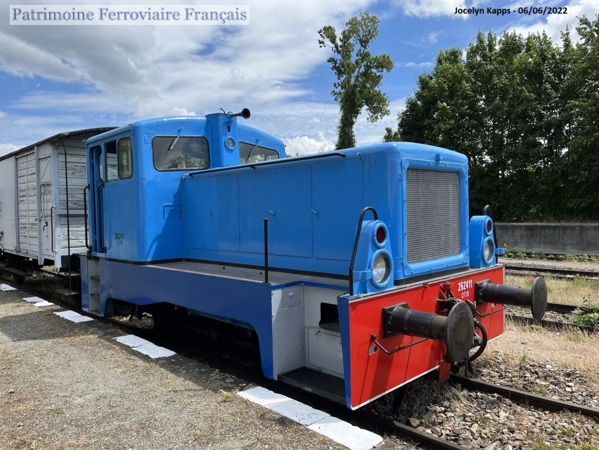 Allemagne locotracteur LKM 262411 CFTR Patrimoine Ferroviaire Français