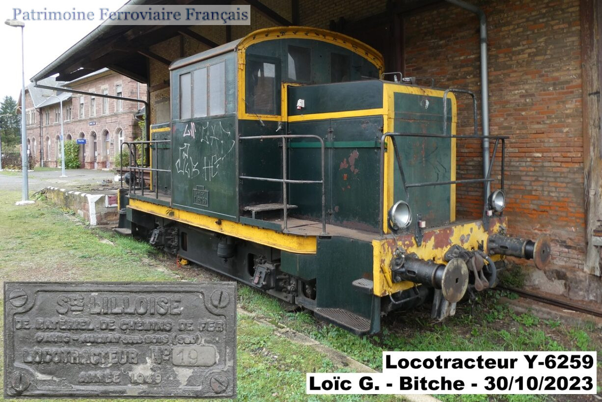 SNCF locotracteur Y 6259 T2SB Patrimoine Ferroviaire Français